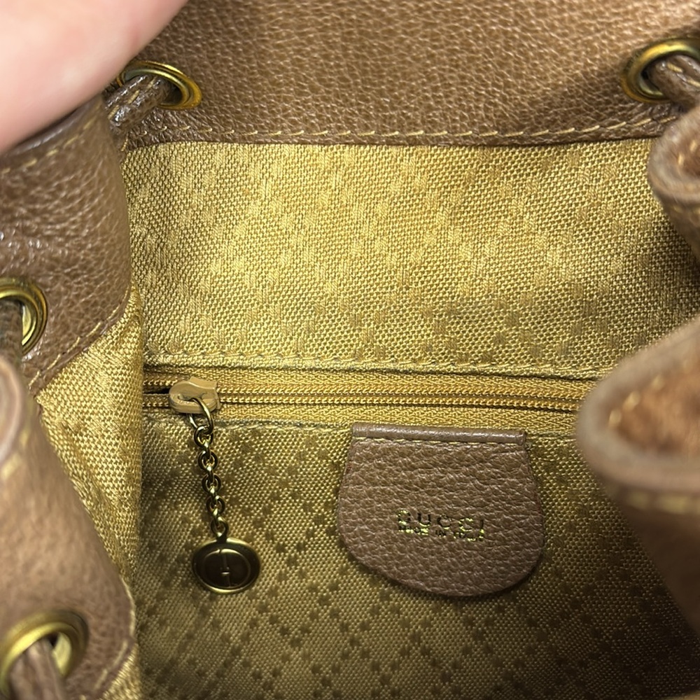 Gucci Backpack - Bamboo Suede - image 5